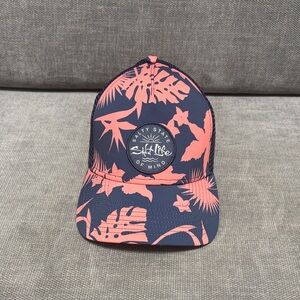 Salt Life Tropical Navy and Coral Cap